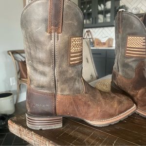 ARIAT HYBRID PATRIOT COUNTRY WESTERN BOOT 11/CASPER BROWN/D/MEDIUM